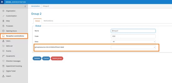 6.9 Limite sites proposes RDV module reception EN