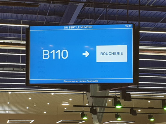 leclerc tourlaville ecran appel