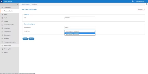 Denomination poste 2 FR