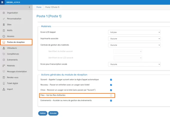 Voir files attente FR