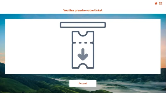 8 Ecran prise ticket papier FR