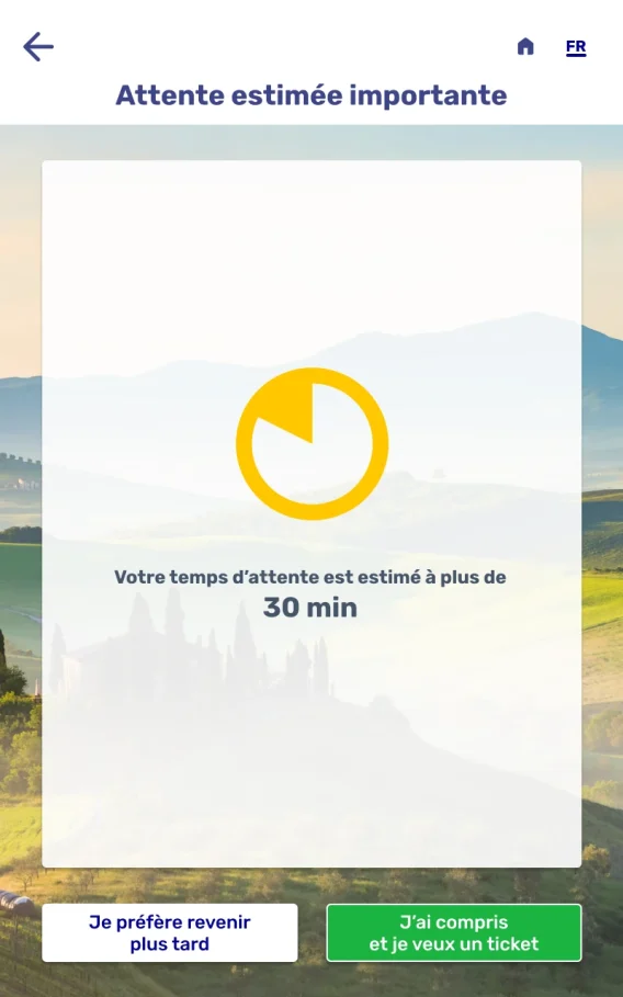 1 2 Attente estimee importante