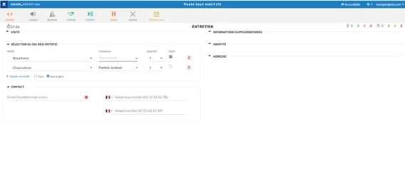 Reception choix agent reception