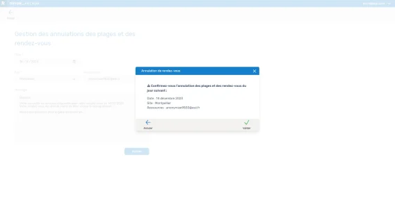 Borne Annulation RDV 3