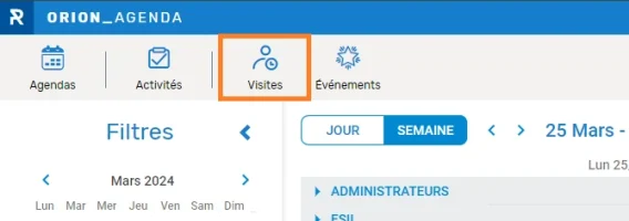 base visites agenda