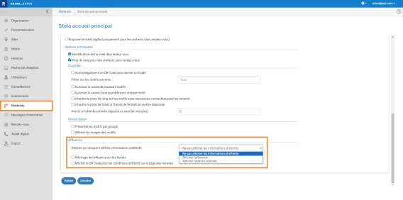 FR Borne affichage affluence ou attente estimee