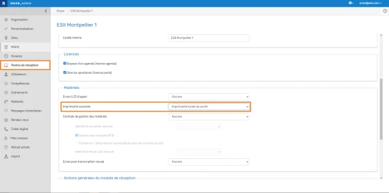 FR Imprimante locale