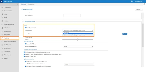 Borne Synthese vocale