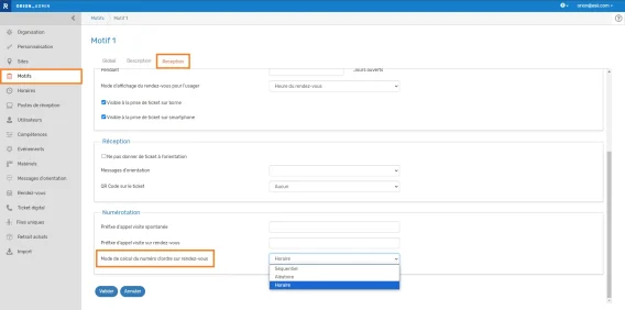 Changement numerotation FR