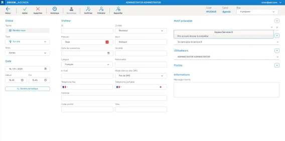 motif prealable agenda