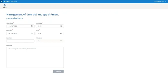 Annulation RDV masse EN