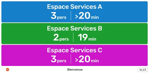 Ecran conditions attente