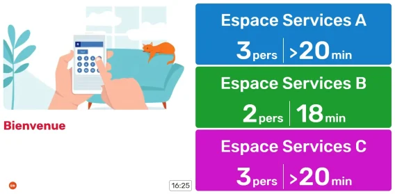 Ecran conditions attente playlist