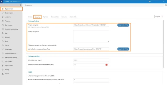 Personnalisation CGU et PDC EN